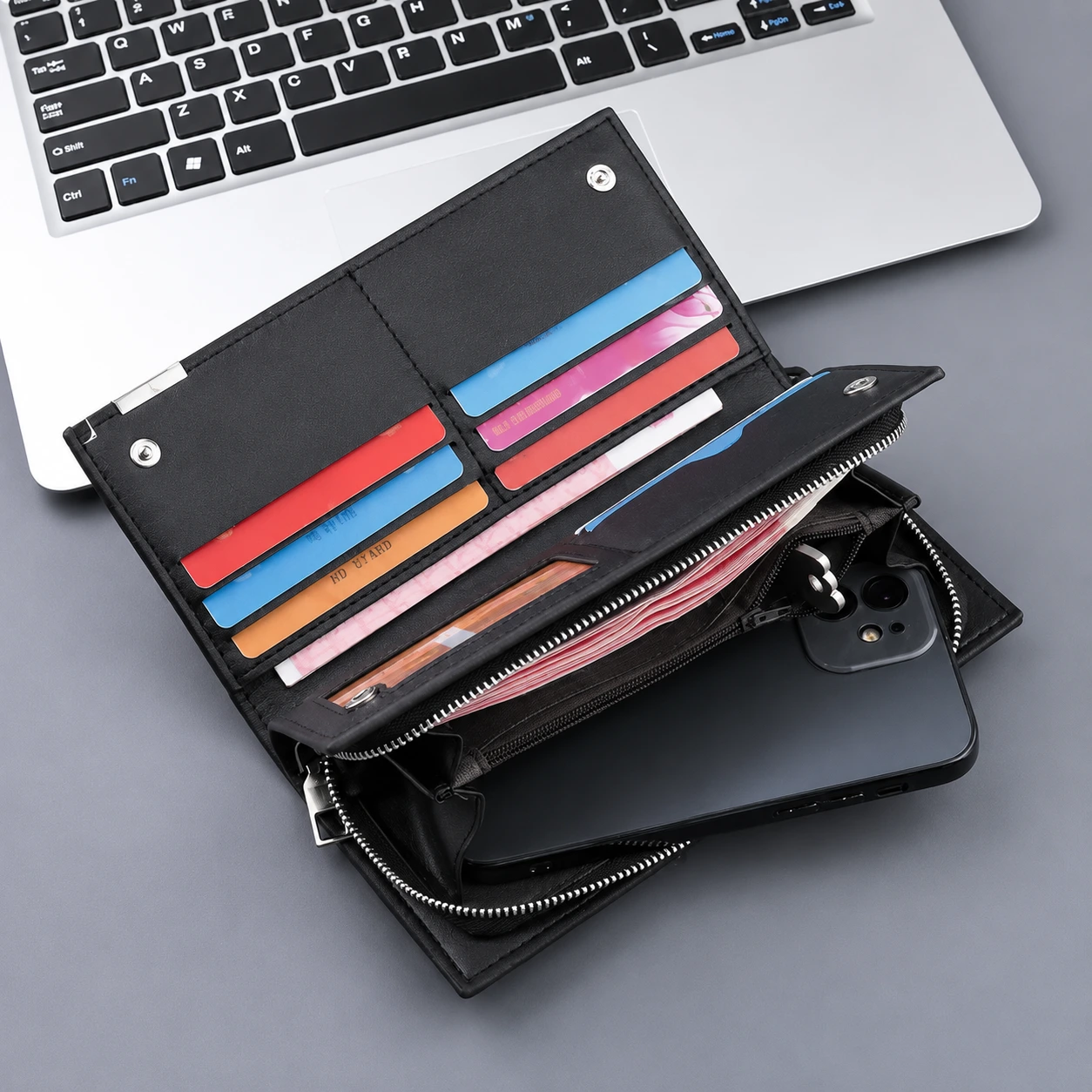 Bale baily Premium PU Leather Long Wallet for Men & Women