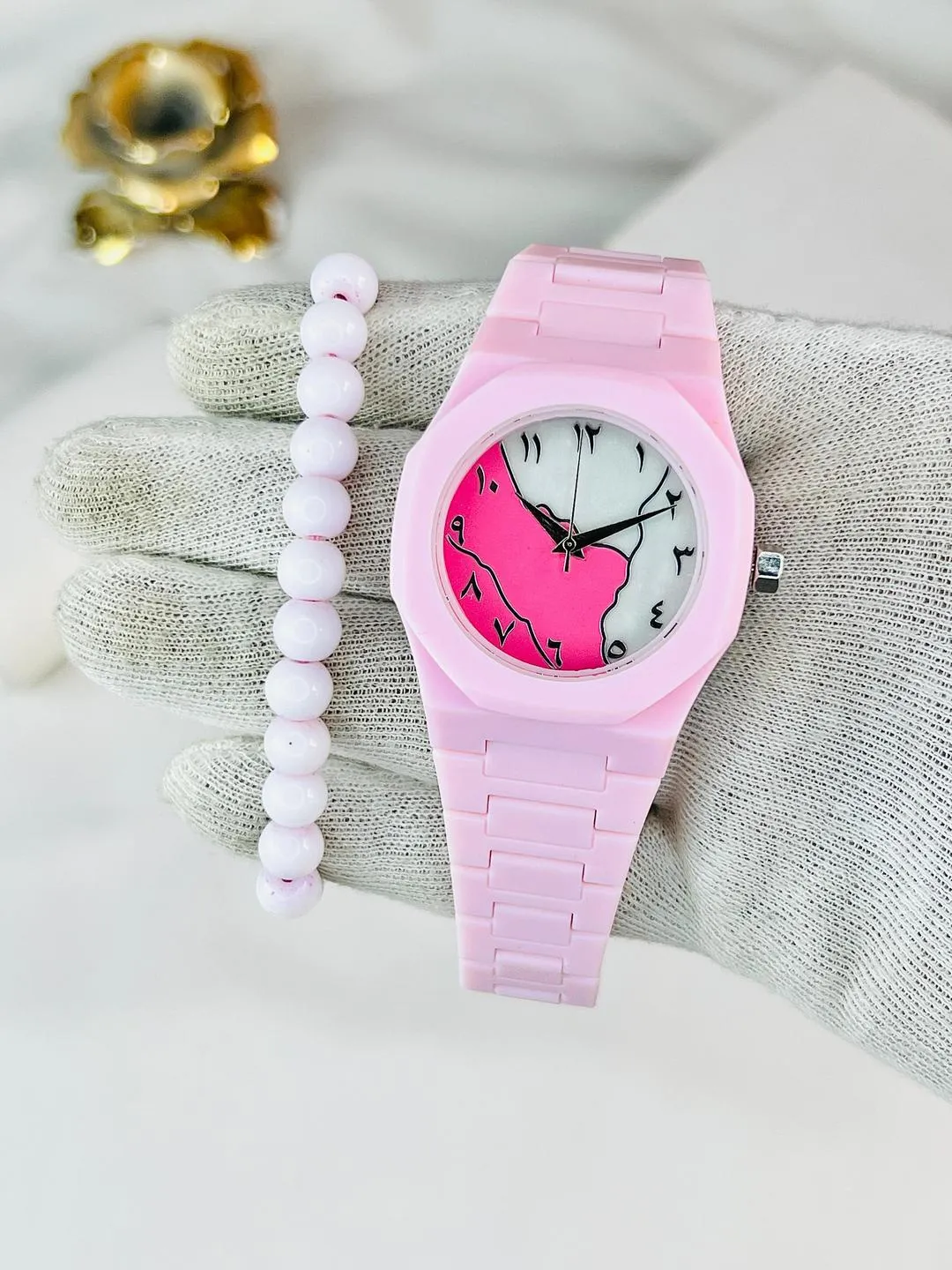 Elegant Pink Aura Watch