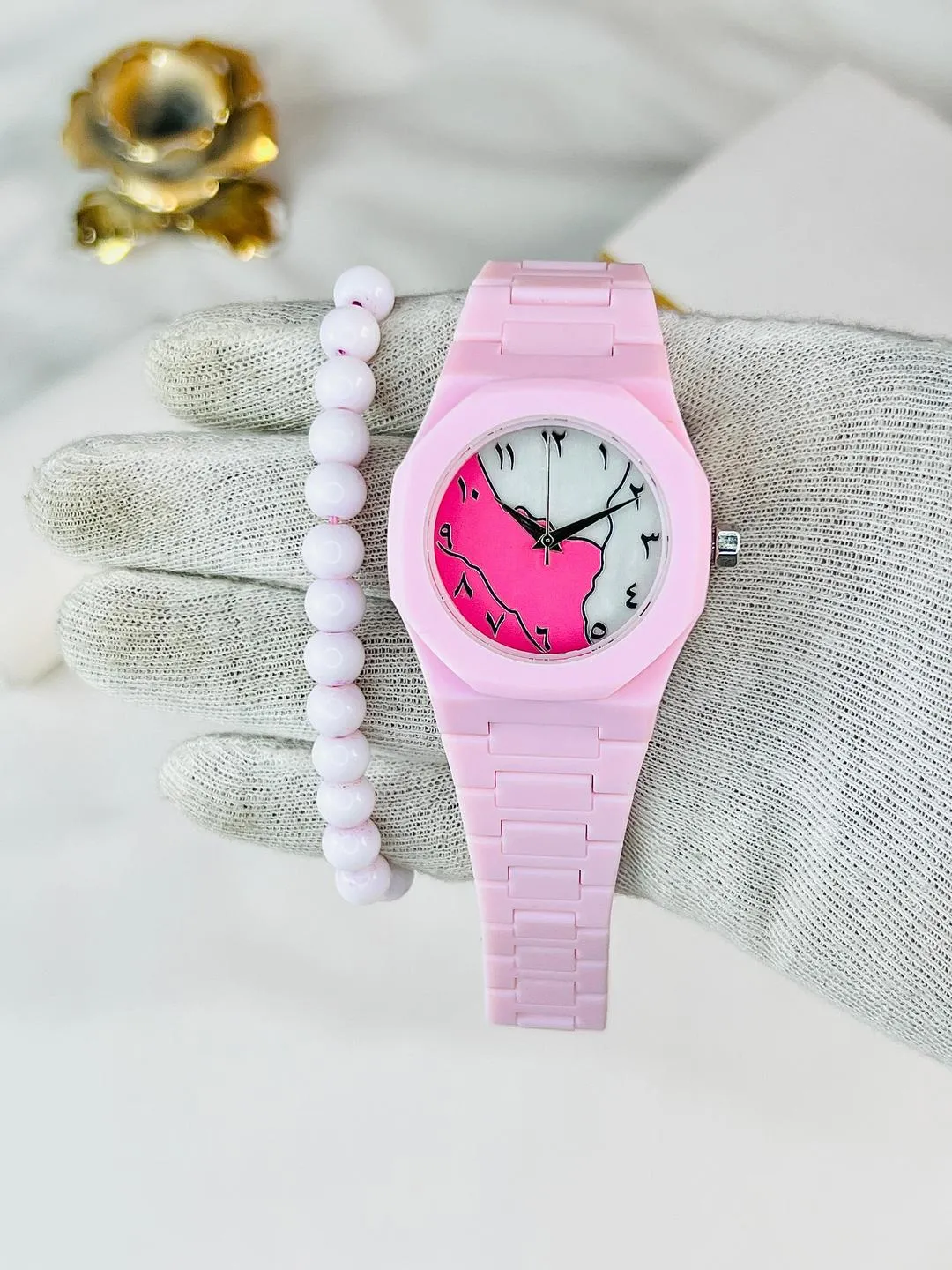 Elegant Pink Aura Watch
