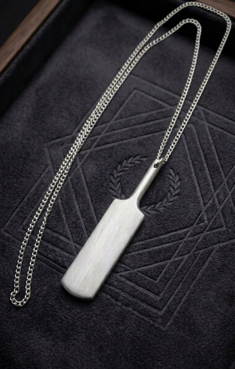 Stylish Cricket Bat Pendant Necklace